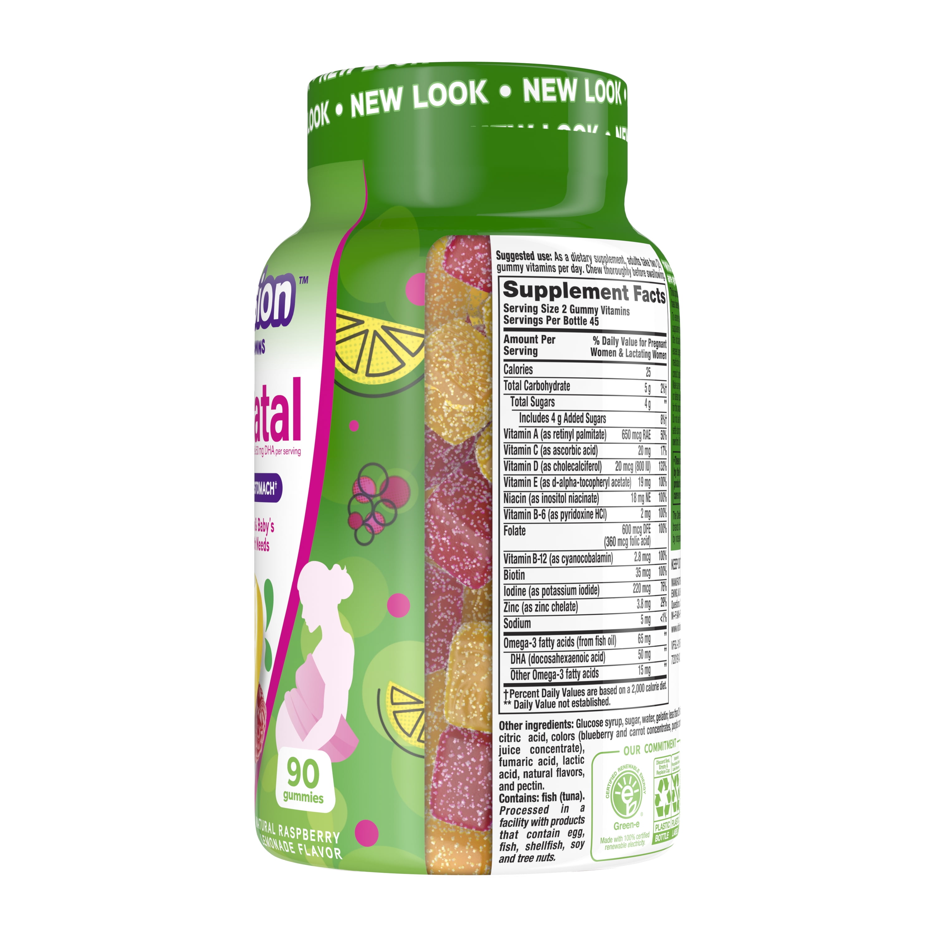 VITAFUSION PRENATAL DIETARY SUPPLEMENT LEMONADE FLAVORS 90 COUNT