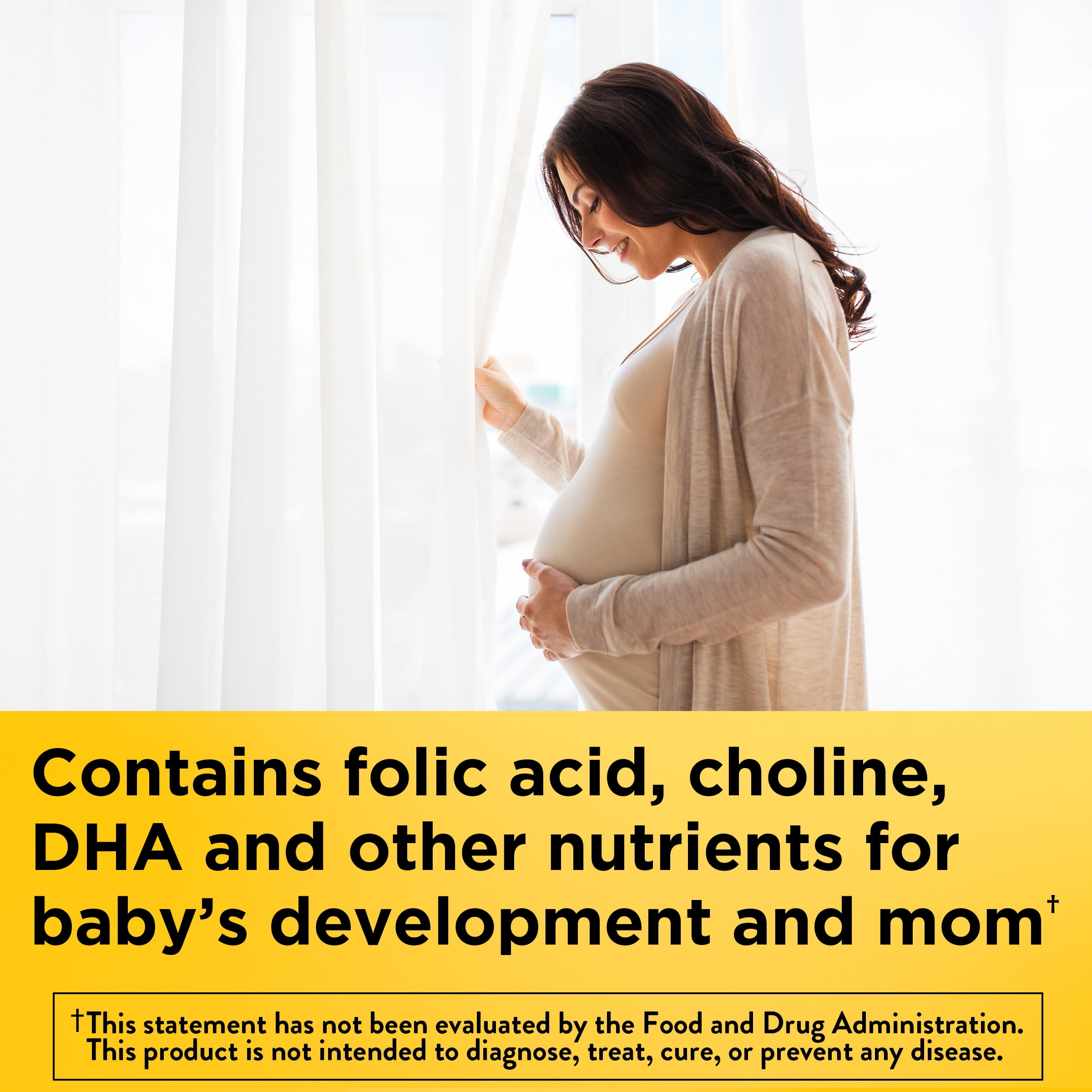 Nature Made Prenatal Gummies DHA Folic Acid Supplement 60 Count