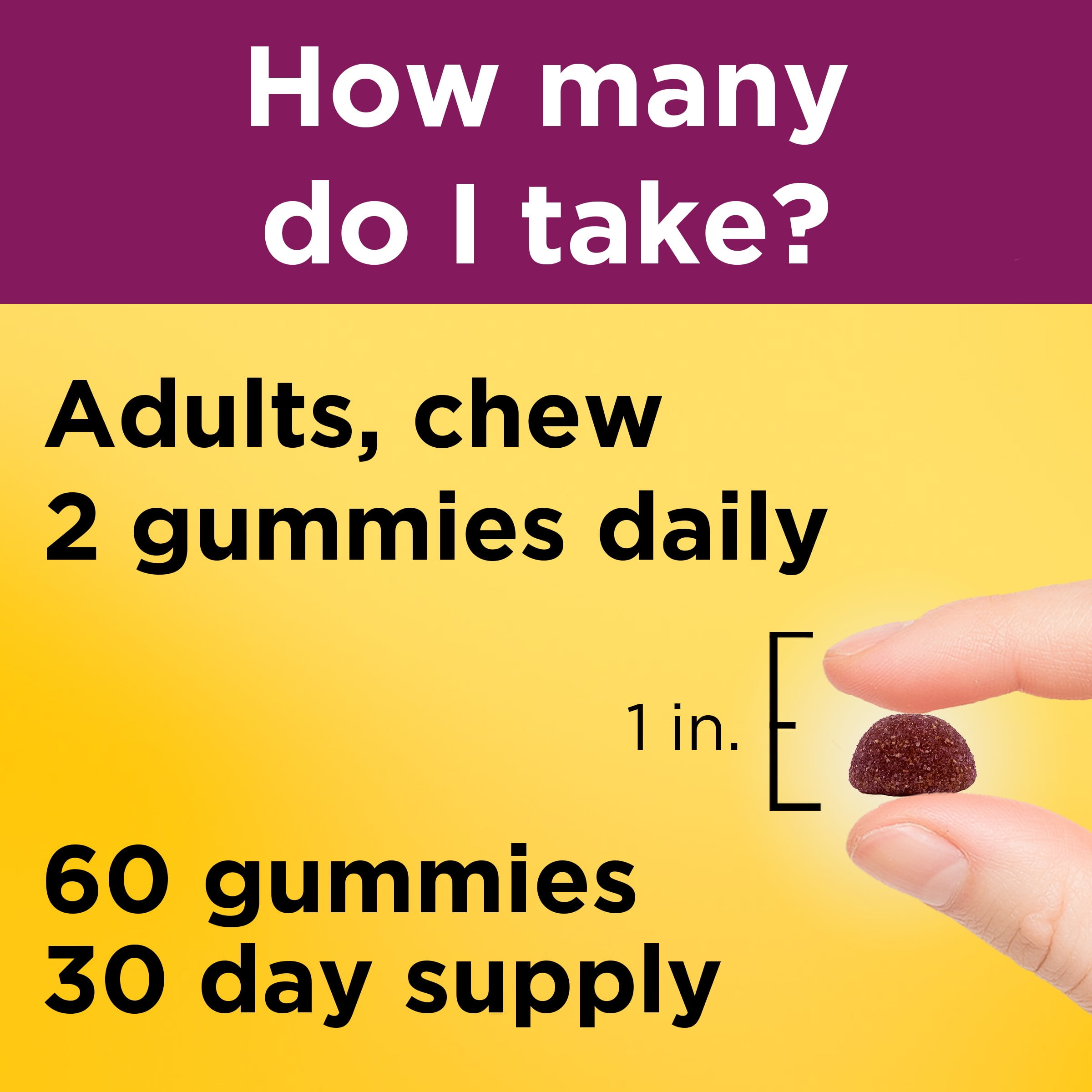 Nature Made Prenatal Gummies DHA Folic Acid Supplement 60 Count