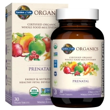 Garden of Life Organics Prenatal Multivitamin One-A-Day 30 Count Certified Organic Multi