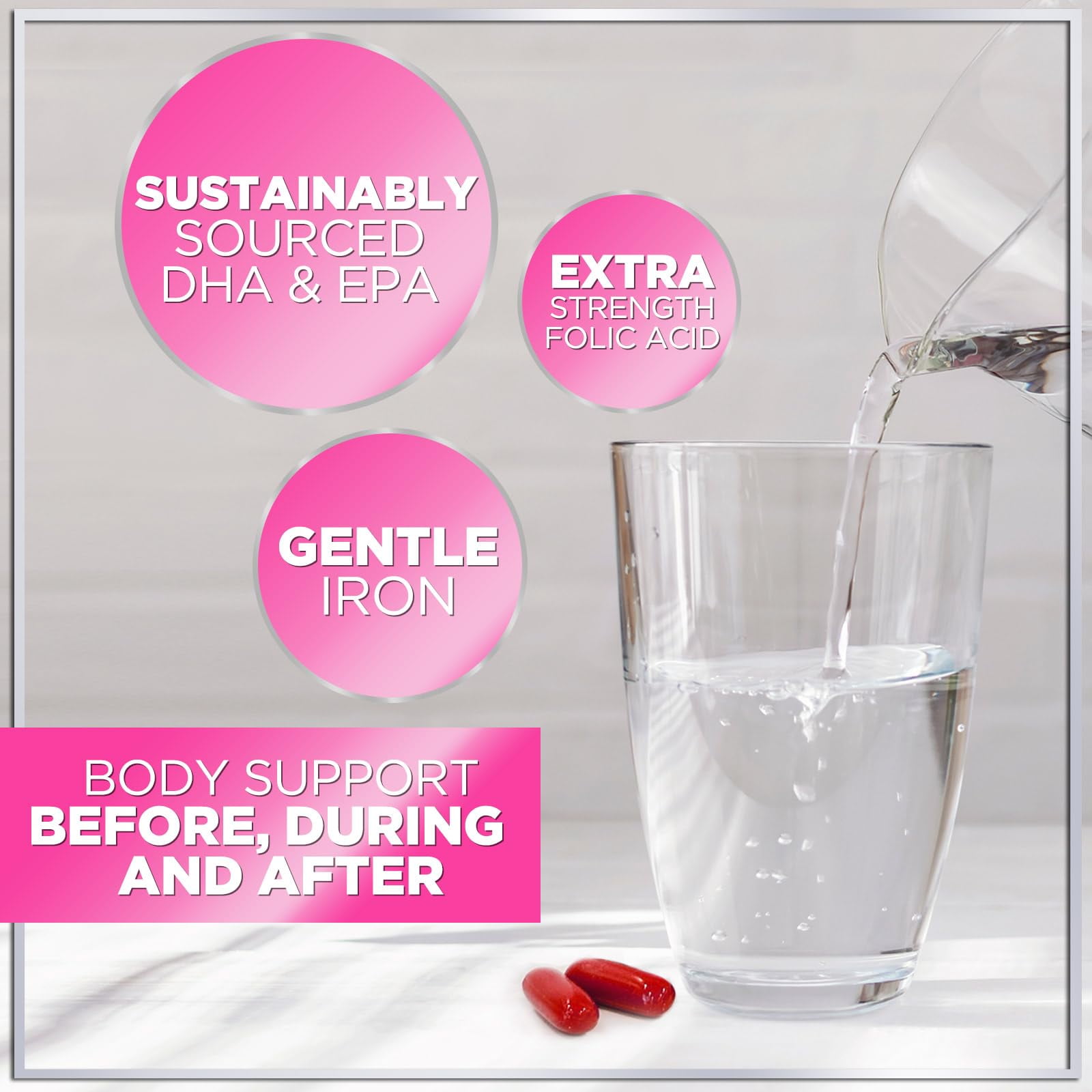 HELLO LOVELY PRENATAL MULTIVITAMIN VITAMINAS DE EMBARAZO ULTRA FUERTES PARA MUJERES CON ÁCIDO FóLICO HIERRO DHA VITAMINA C E SUPLEMENTO PRENATAL PARA APOYO NUTRICIONAL DIARIO 120 CáPSULAS BLANDAS