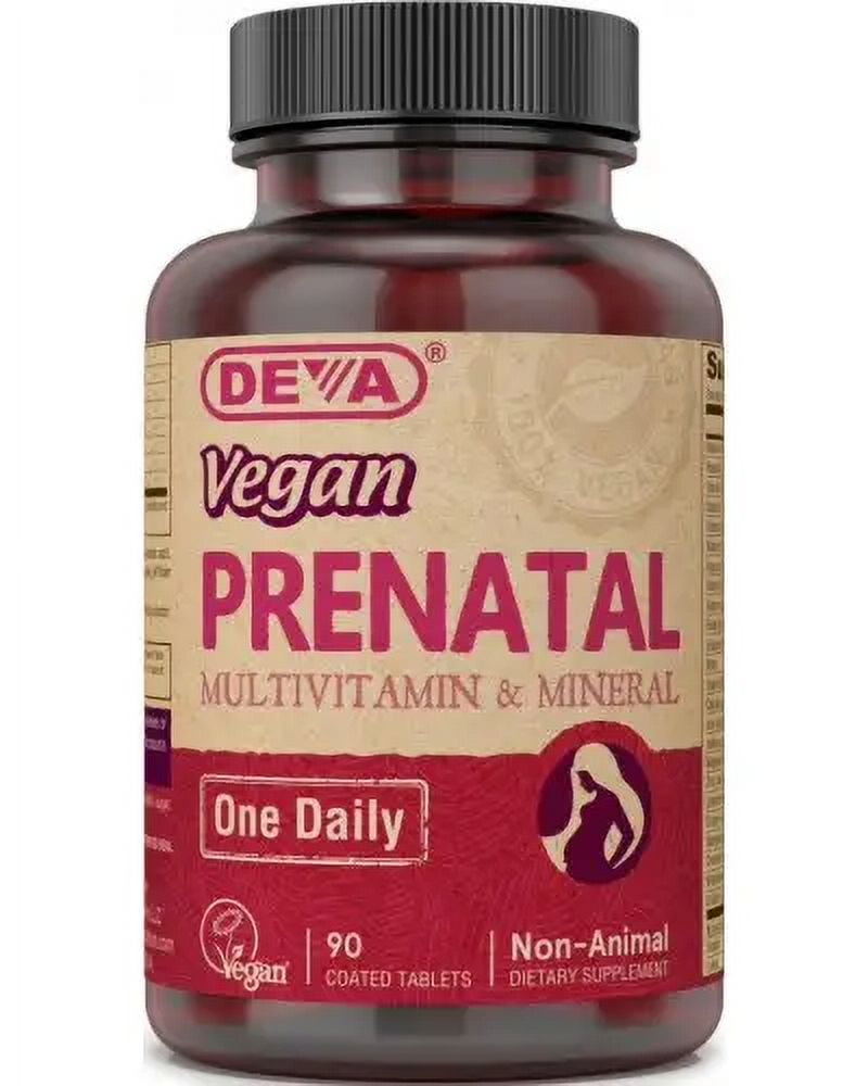 Deva Vegan Prenatal Multivitamin Mineral 90 Tablets for Healthy Pregnancy