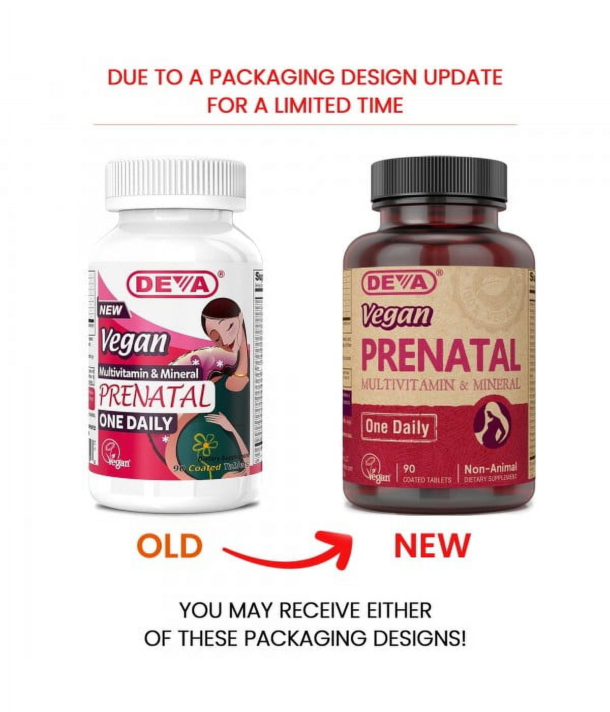 Deva Vegan Prenatal Multivitamin Mineral 90 Tablets for Healthy Pregnancy