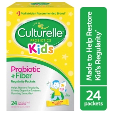 Culturelle Kids Probiotic Plus Fiber Probiotic Supplement for Kids 3 Plus Months 24 Packets