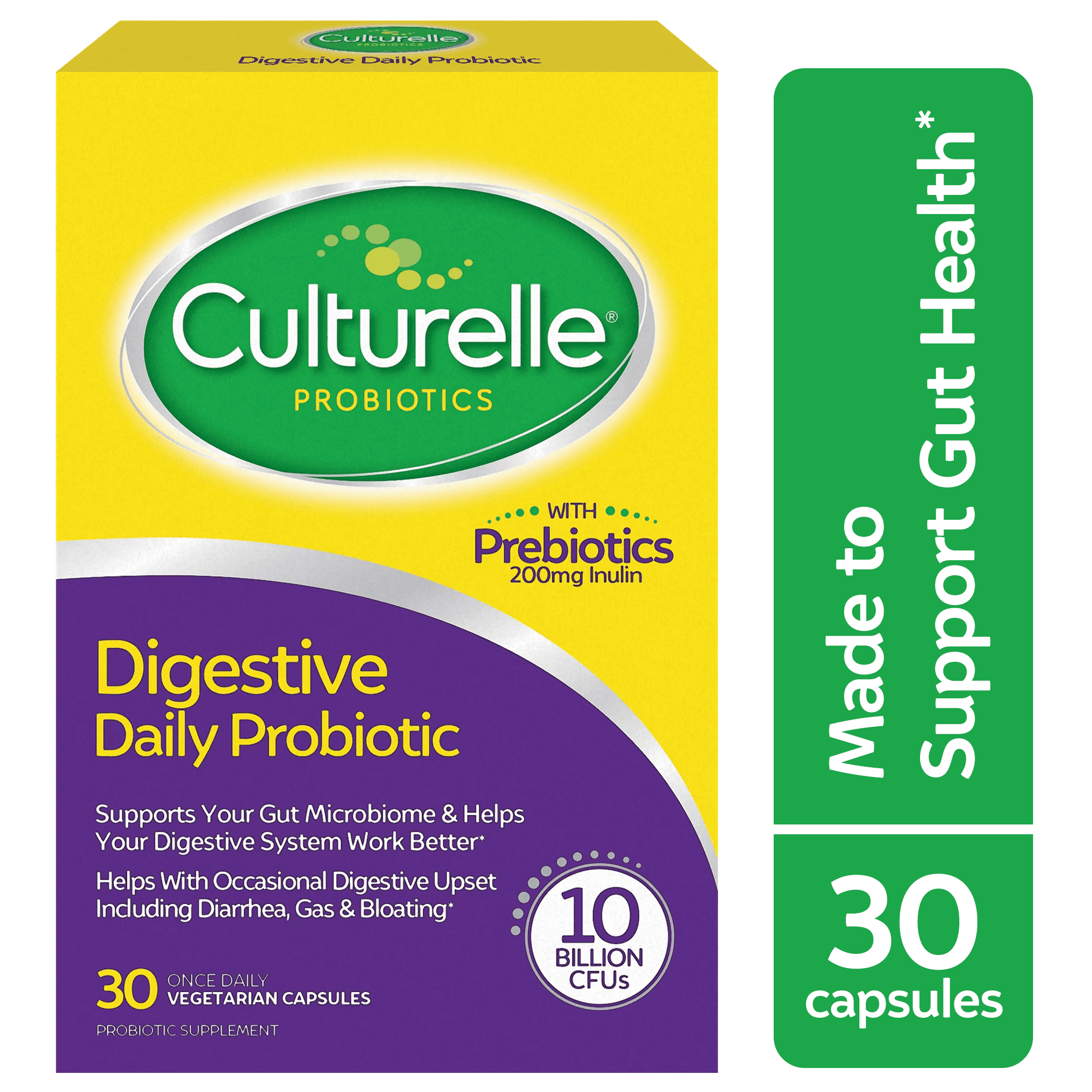 Culturelle Daily Probiotic for Men and Women Digestive Gut Health 30 Capsules