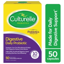 Culturelle Digestive Health Daily Probiotic Supplement 50 Count for Gut Health Boost