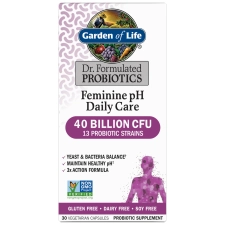 Garden of Life Probiótico Femenino pH 40 Mil Millones UFC 13 Cepas - Equilibrio de Levaduras y Bacterias - 30 Cápsulas