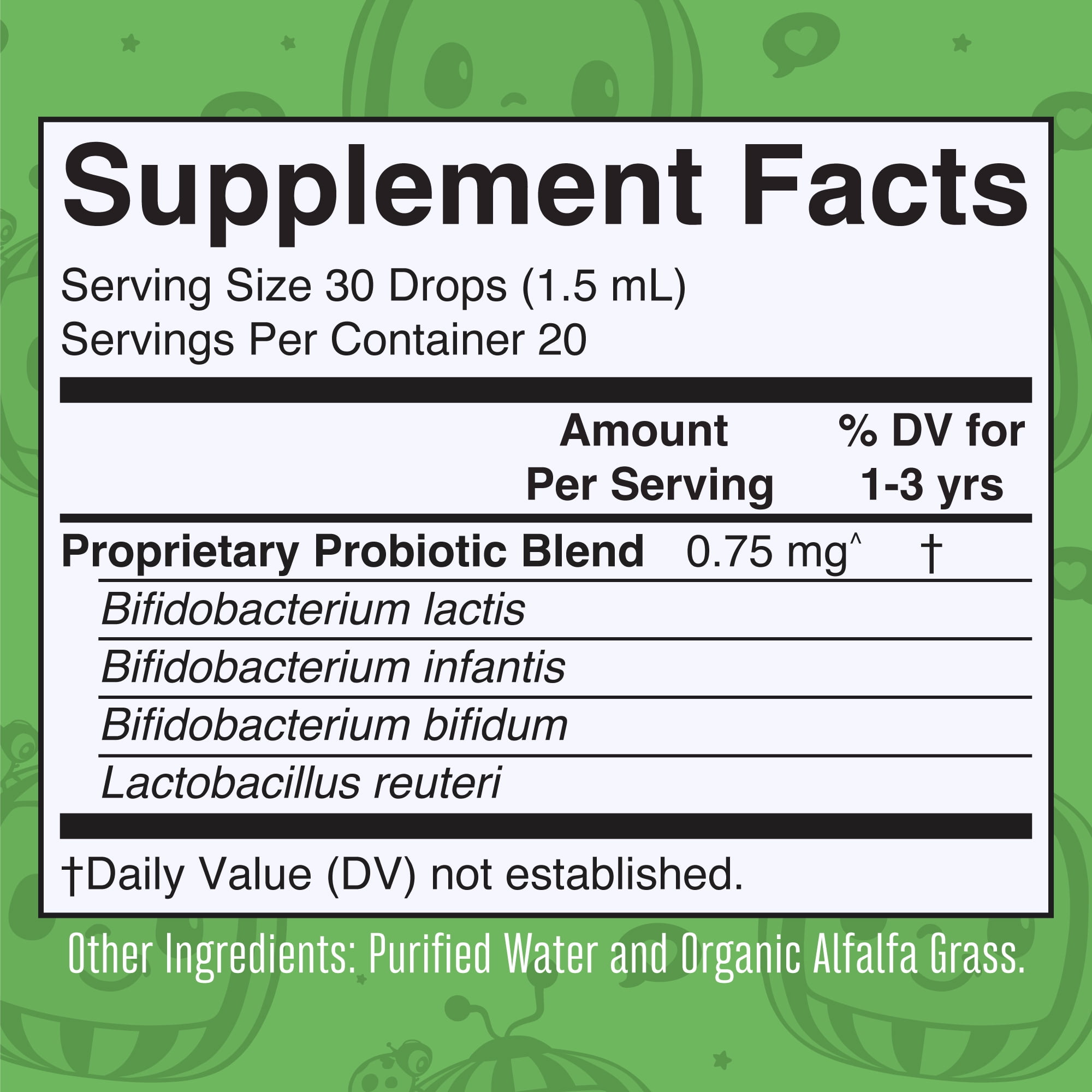 MaryRuth Cocomelon Toddler Probiotic Liquid Drops Organic 1 fl oz for Kids