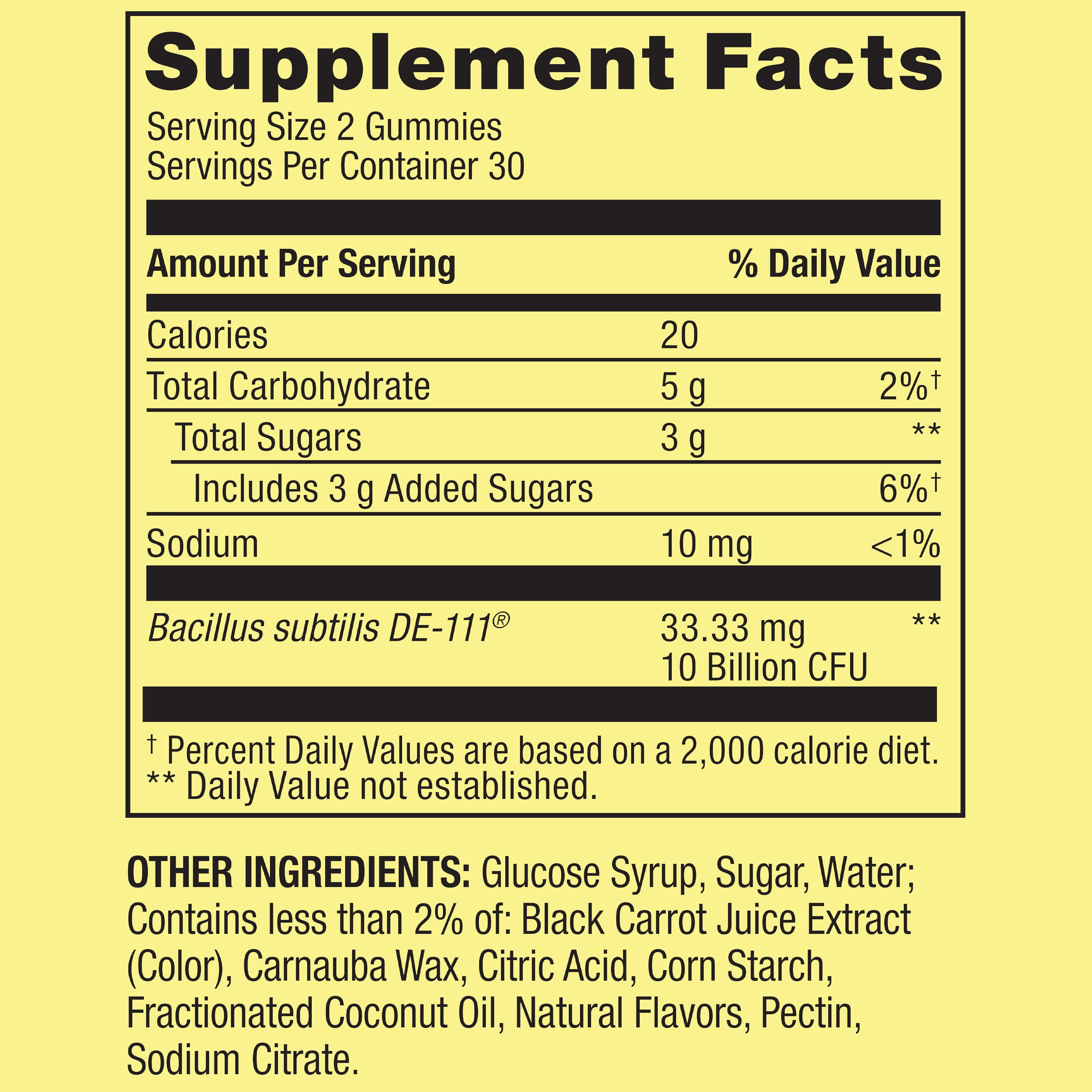 Spring Valley High Potency Probiotic Gummies 10B CFU Strawberry Lemonade 60 Count