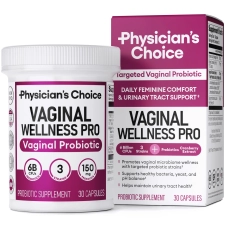 Physician's Choice Women's Vaginal Probiotics - Licorice Root PH Balance Odor Control Yeast Vaginal Microbiome Health 6B CFU 30 Count