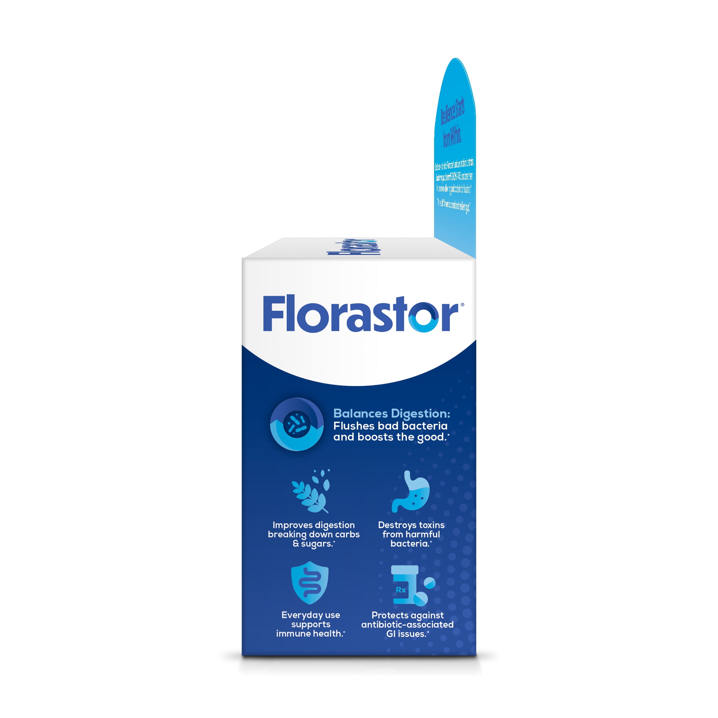 Florastor Daily Probiotic Capsules 50 Count for Digestive Health