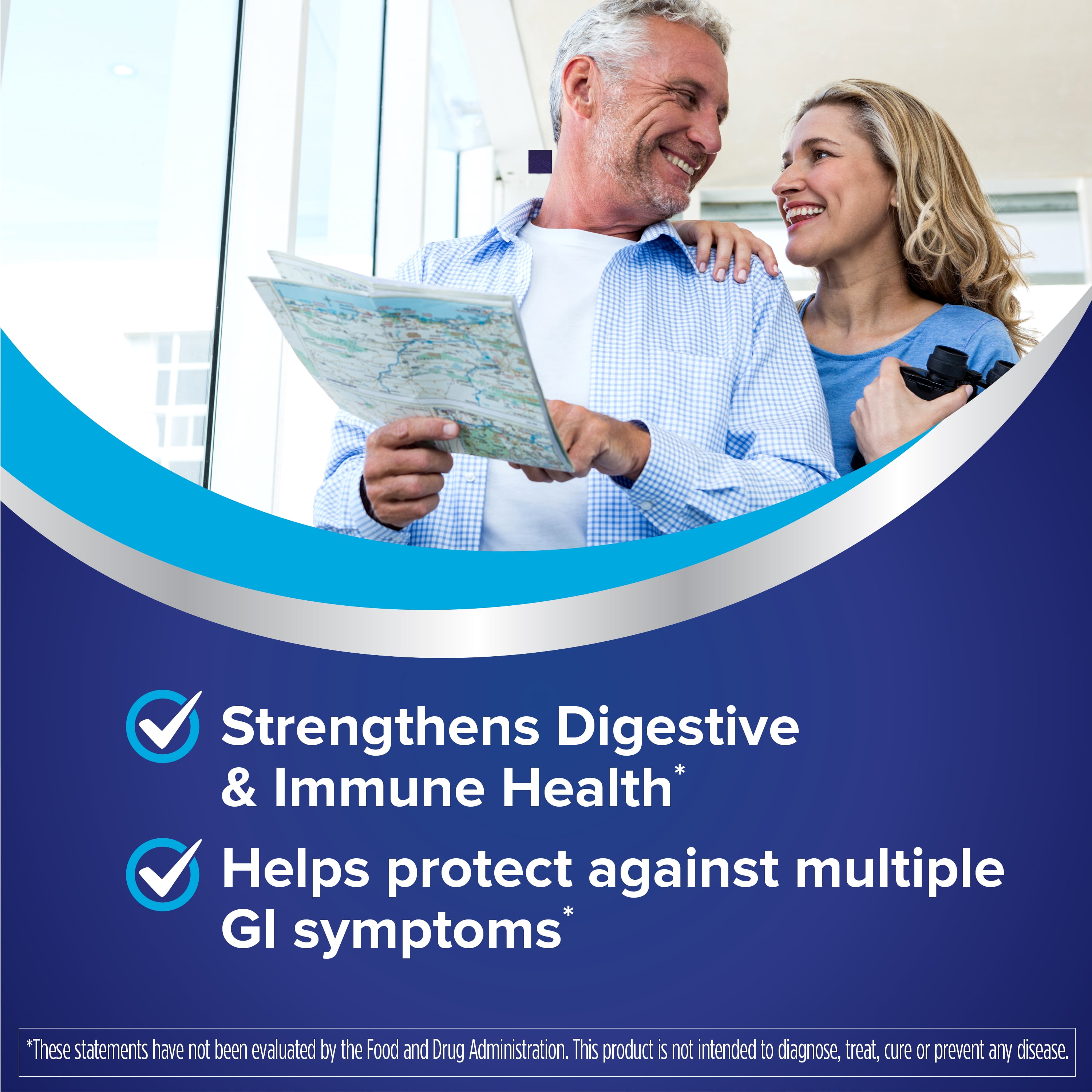 Florastor Daily Probiotic Capsules 50 Count for Digestive Health