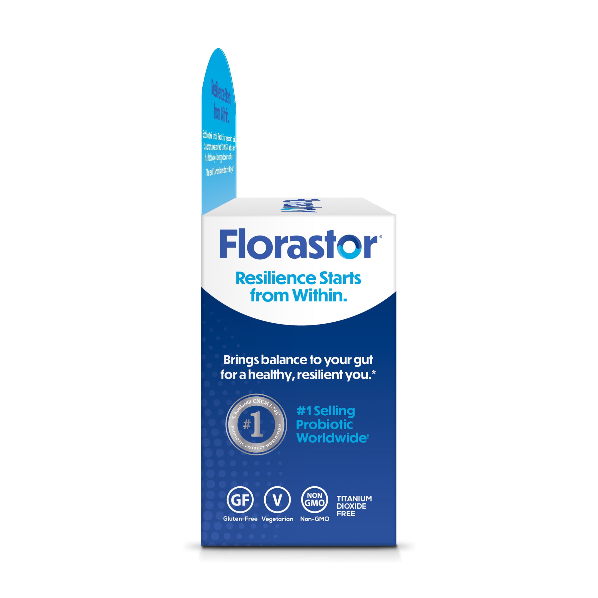 Florastor Daily Probiotic Capsules 50 Count for Digestive Health