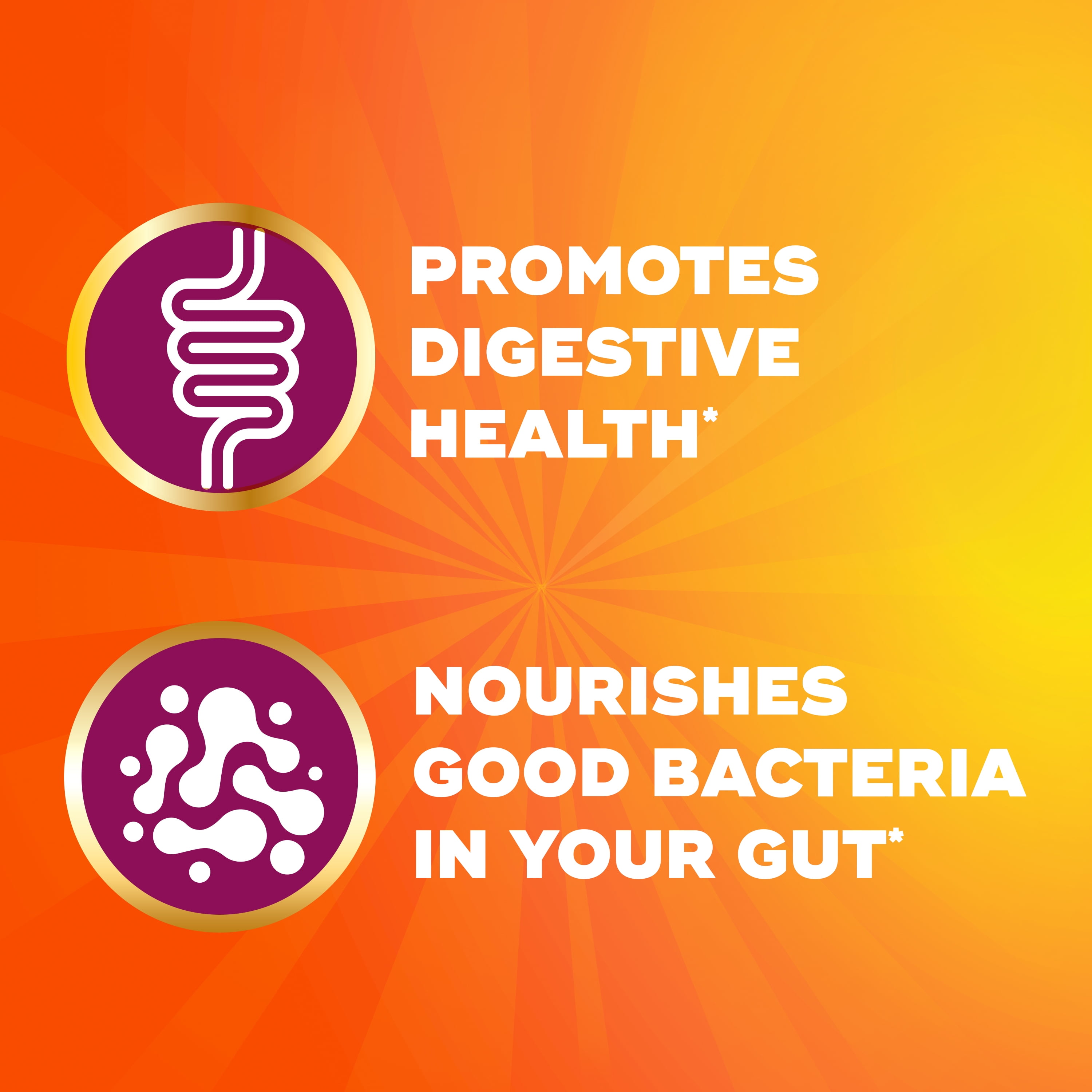 Metamucil Orange 72 Count Sugar Free Fiber Gummies Daily Digestive Health Supplement
