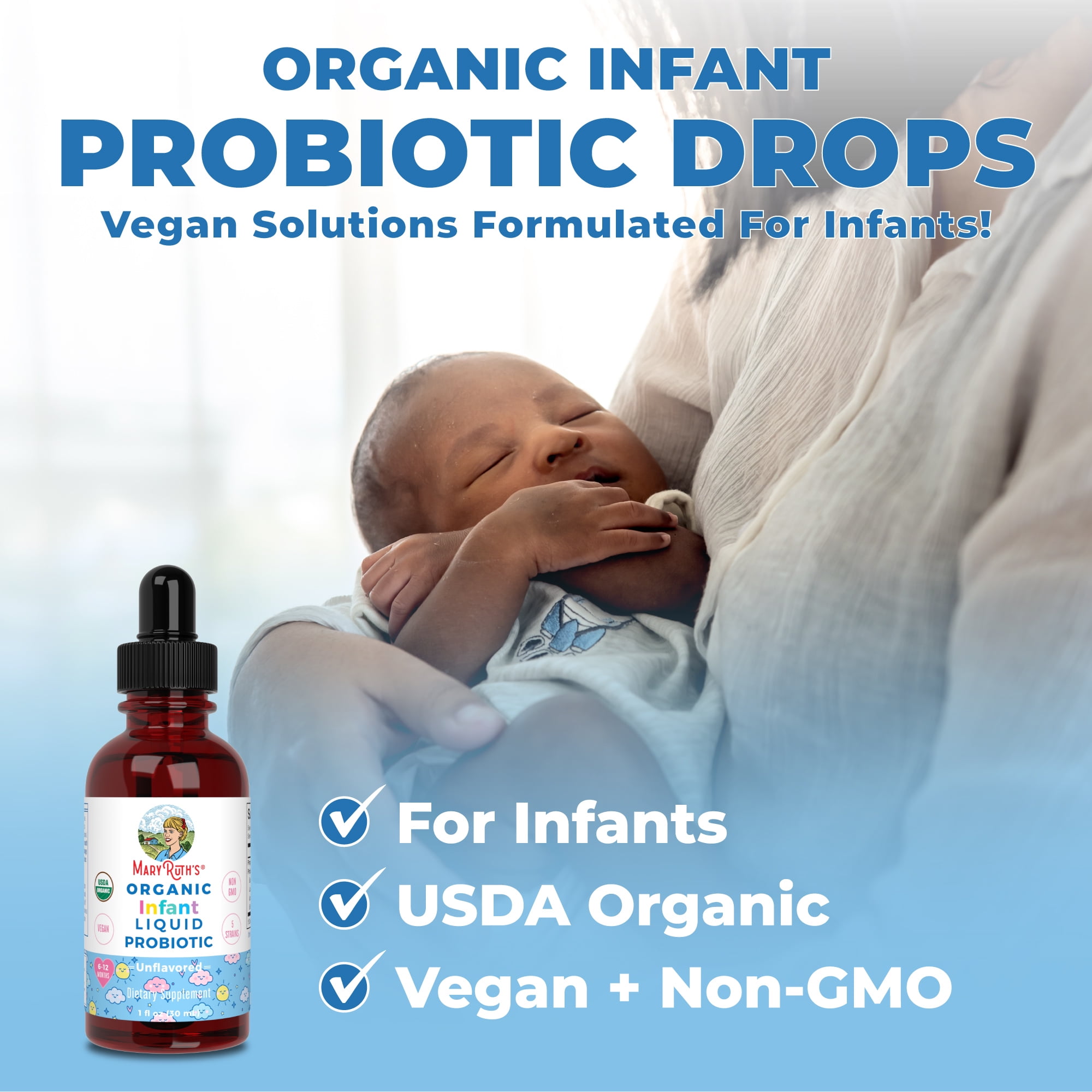 MaryRuths Infant Probiotic Liquid Drops Organic 1 fl oz