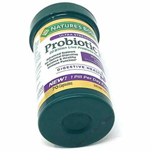 Nature's Bounty Ultra Strength Probiotic 10 70 Capsules Supplement