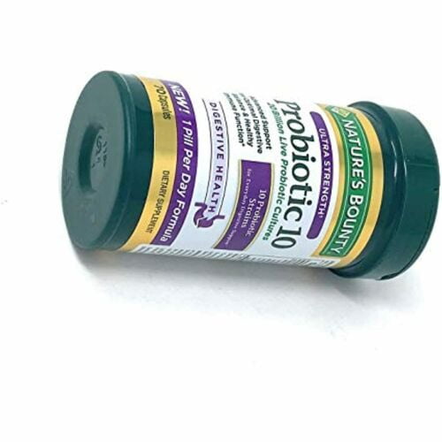 Nature's Bounty Ultra Strength Probiotic 10 70 Capsules Supplement
