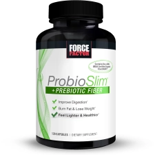 Force Factor ProbioSlim Plus Prebiotic Fiber 120 Capsules for Digestive Health