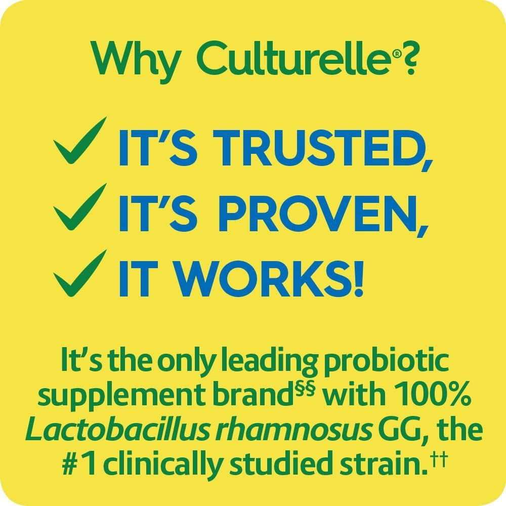 Culturelle Health Wellness Daily Probiotic 50 Count Supplement for Your Well-being