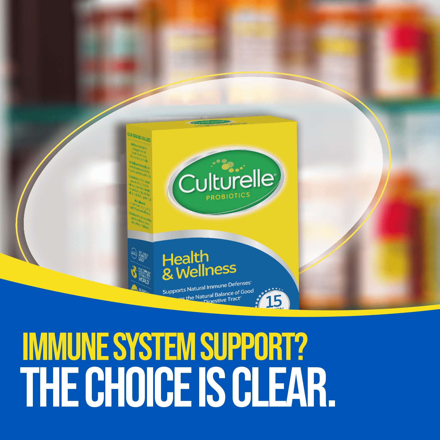 Culturelle Health Wellness Daily Probiotic 50 Count Supplement for Your Well-being