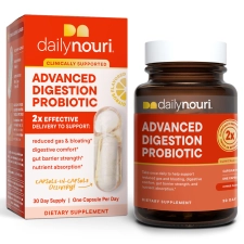Nouri Advanced Digestion Probiotic Omega Digestion Immune Brain Health 30 Day Supply