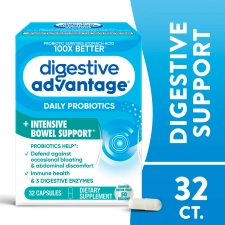 Digestive Advantage Intensive Bowel Support Probiotics Gut Health 32 Capsules for Women Men