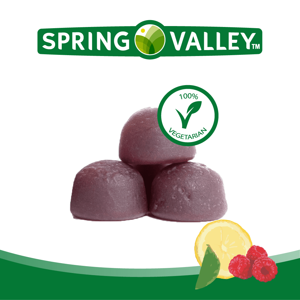 Spring Valley Women's Cranberry Probiotic Gummies Raspberry Lemon 60 Count