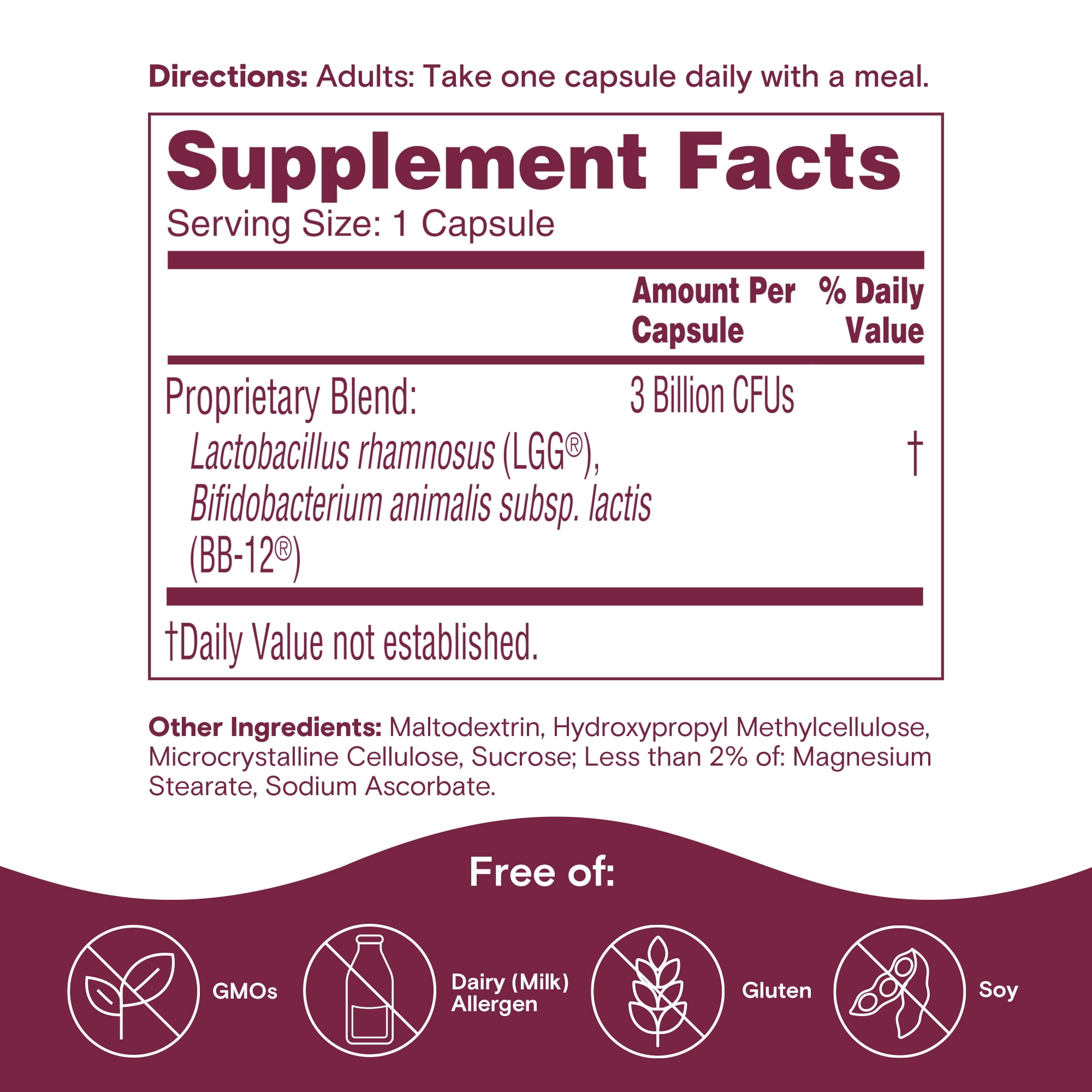Phillips Daily Probiotics for Women and Men Two Month Supply 60 Count