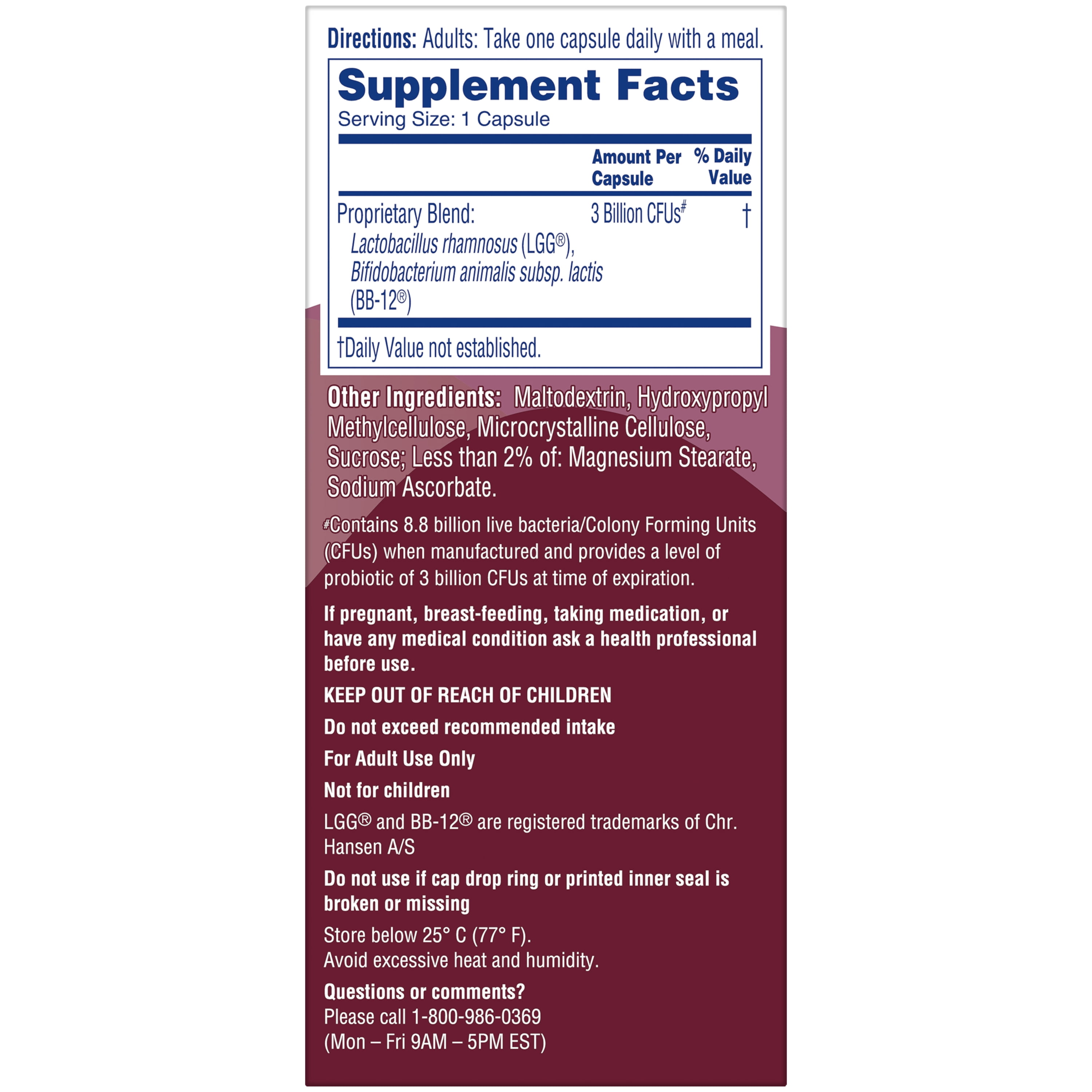 Phillips Daily Probiotics for Women and Men Two Month Supply 60 Count