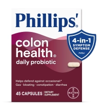 Phillips Colon Health Probiotic Capsules 45 Count for Daily Digestive Support