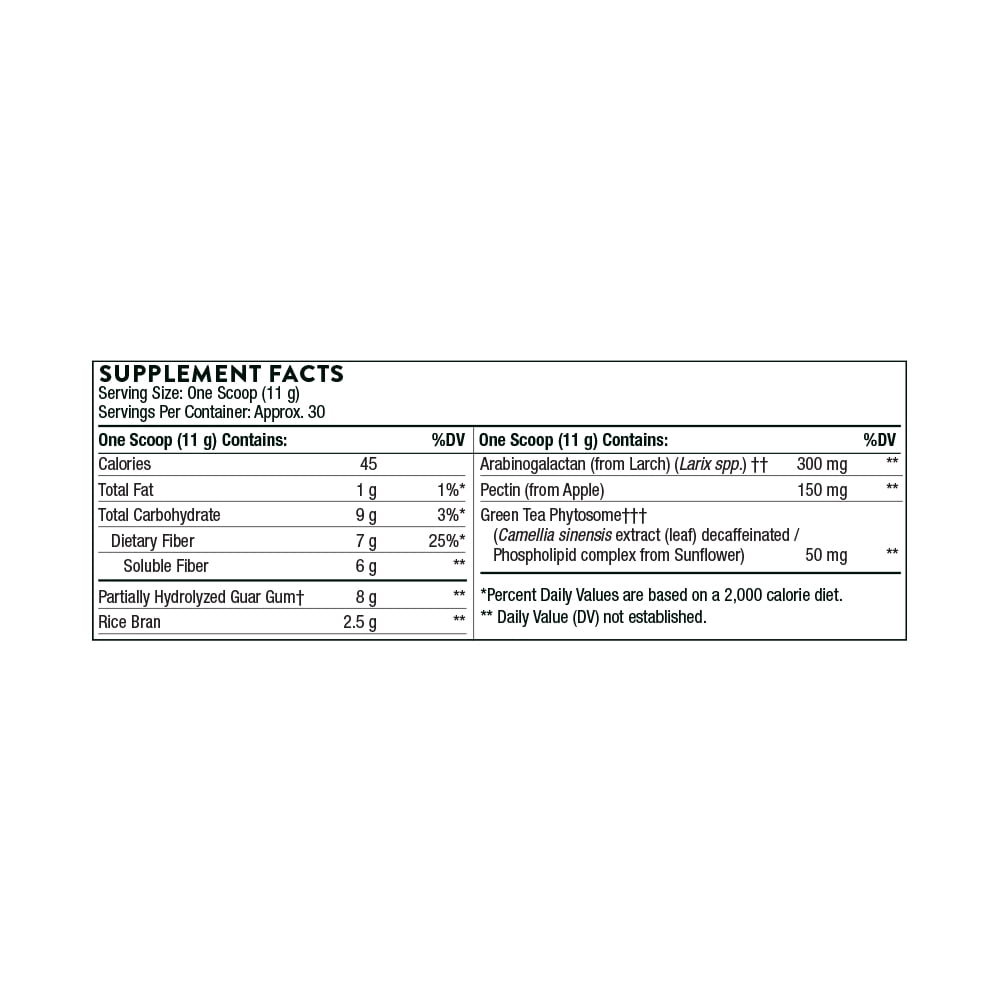 Thorne FiberMend Prebiotic Fiber Powder for Regularity and Balanced GI Flora 11.6 Oz