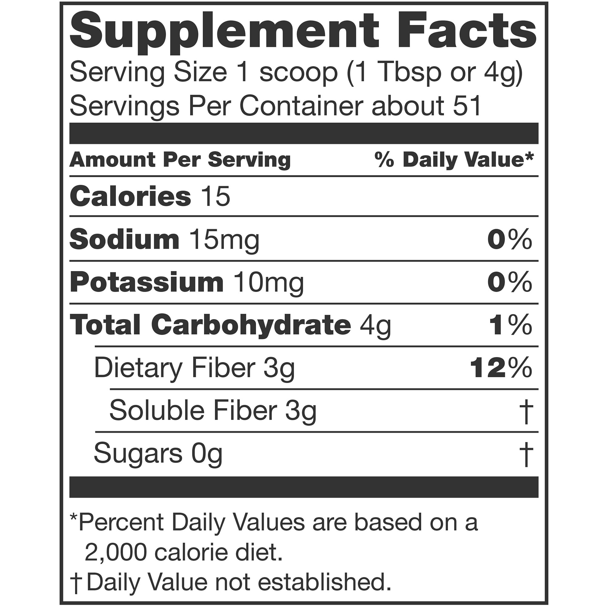 Nestle Nutrisource Fiber Supplement Unflavored 7.2 oz Canister