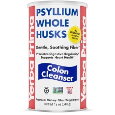 Yerba Prima Psyllium Whole Husks 12 Oz for Digestive Health