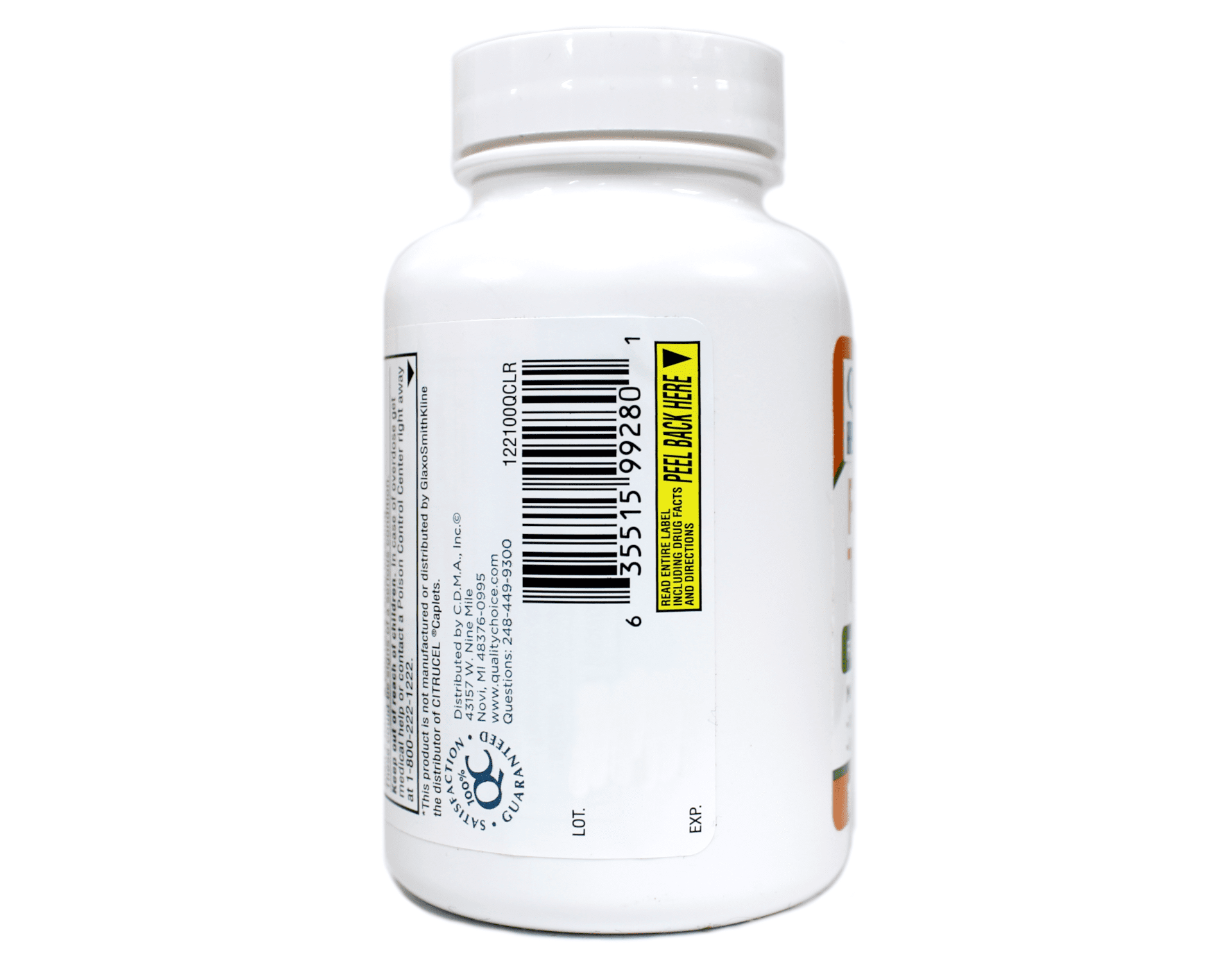 "6 Packs Quality Choice Fiber Therapy Methylcellulose 500mg 100 Caplets for Regularity"