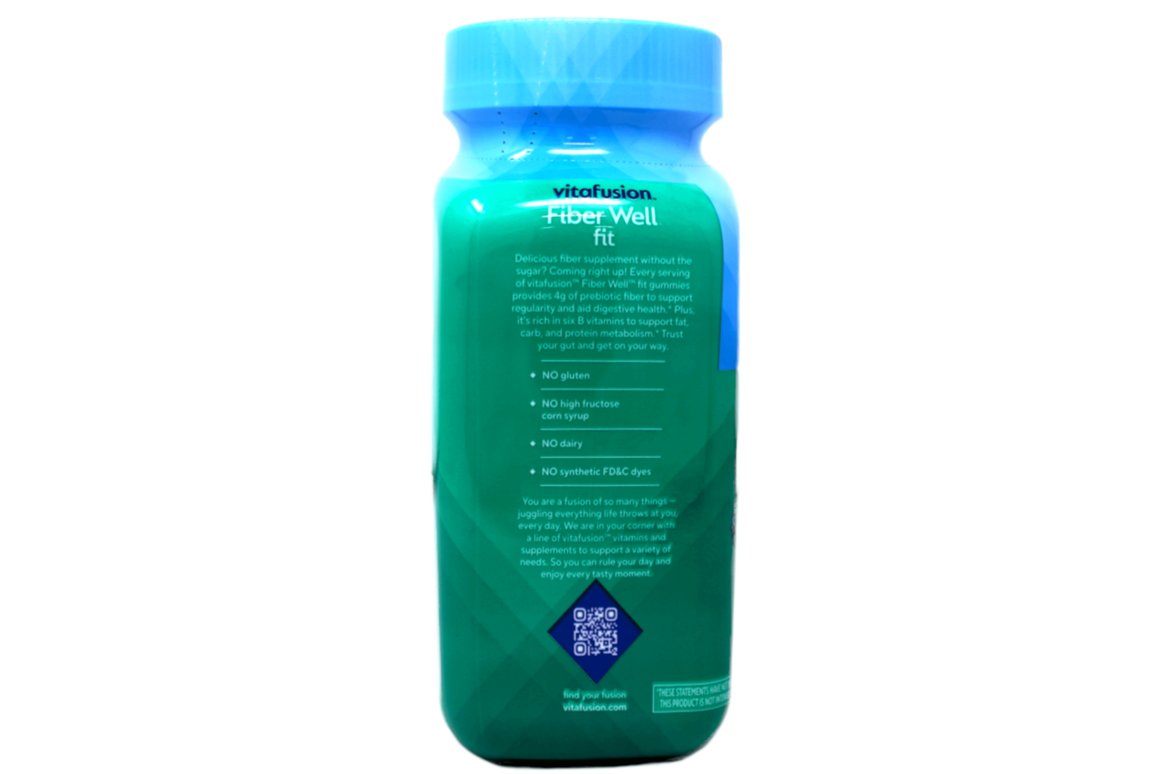 VITAFUSION FIBER WELL FIT FIBER B VITAMIN SUGAR FREE GUMMIES PEACH BERRY 90 CT