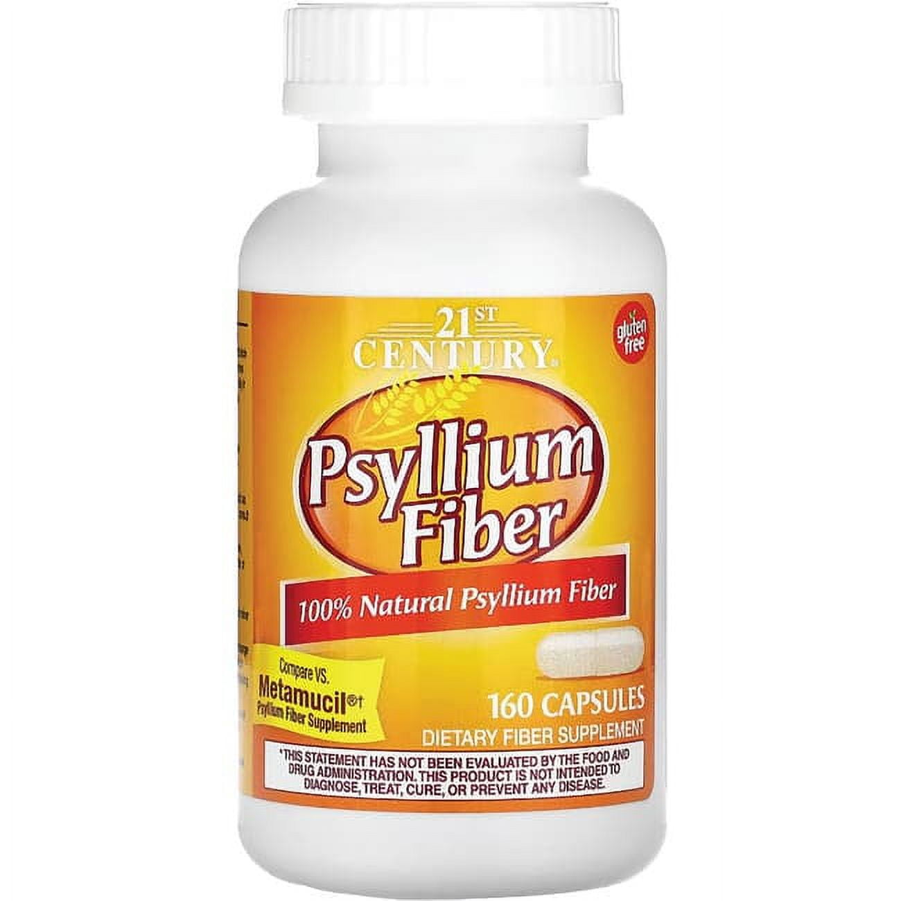 21ST CENTURY PSYLLIUM FIBER 160 CAPSULES