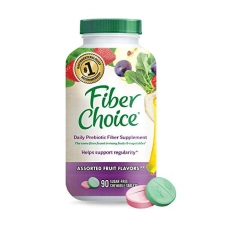 Fiber Choice Prebiotic Fiber Chewable Tablets Assorted Fruit 90 Count Pack of 1