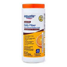 Equate Natural Psyllium Husk Fiber Supplement Orange Smooth 10 oz Sugar-Free