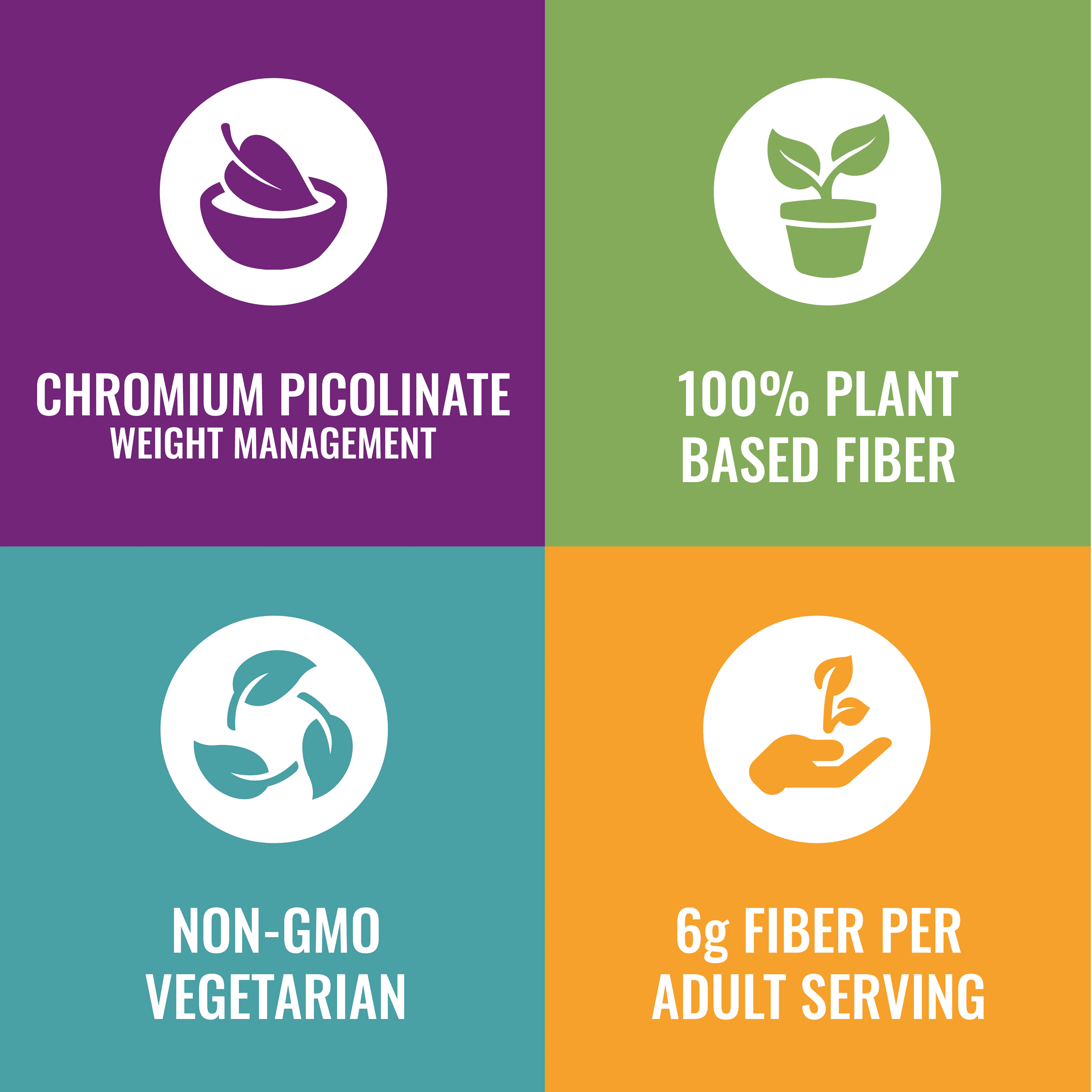 Fiber Advance Weight Management Gummies Chromium Supplement Natural Fruit 90 Count