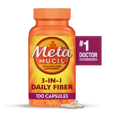 Metamucil Fiber Supplement Capsules for Daily Digestive Health 100 Count - AmerikaSepetim