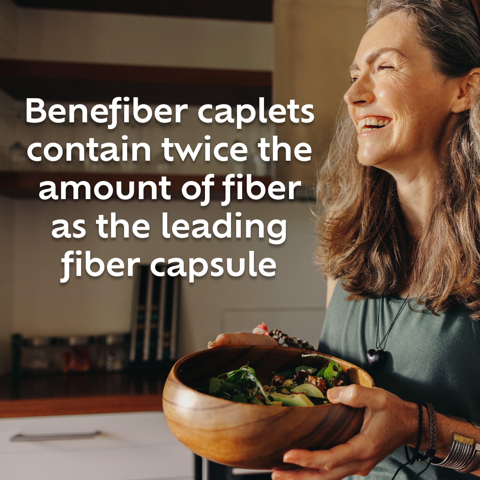 Benefiber 84 Count Prebiotic Fiber Supplement Caplets for Digestive Health