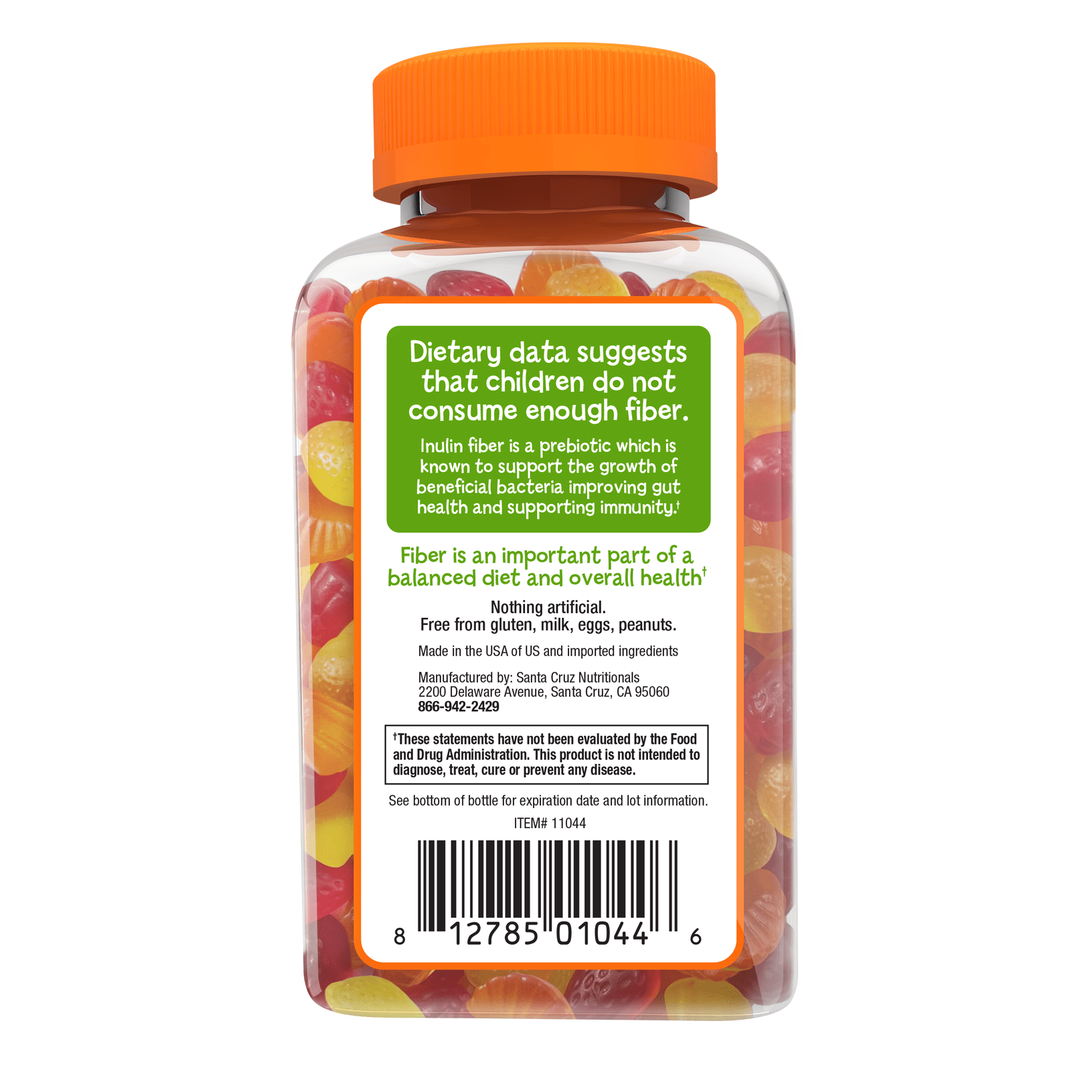 Fiber Advance Kids Digestive Health Gummies Natural Fruit 60 Count