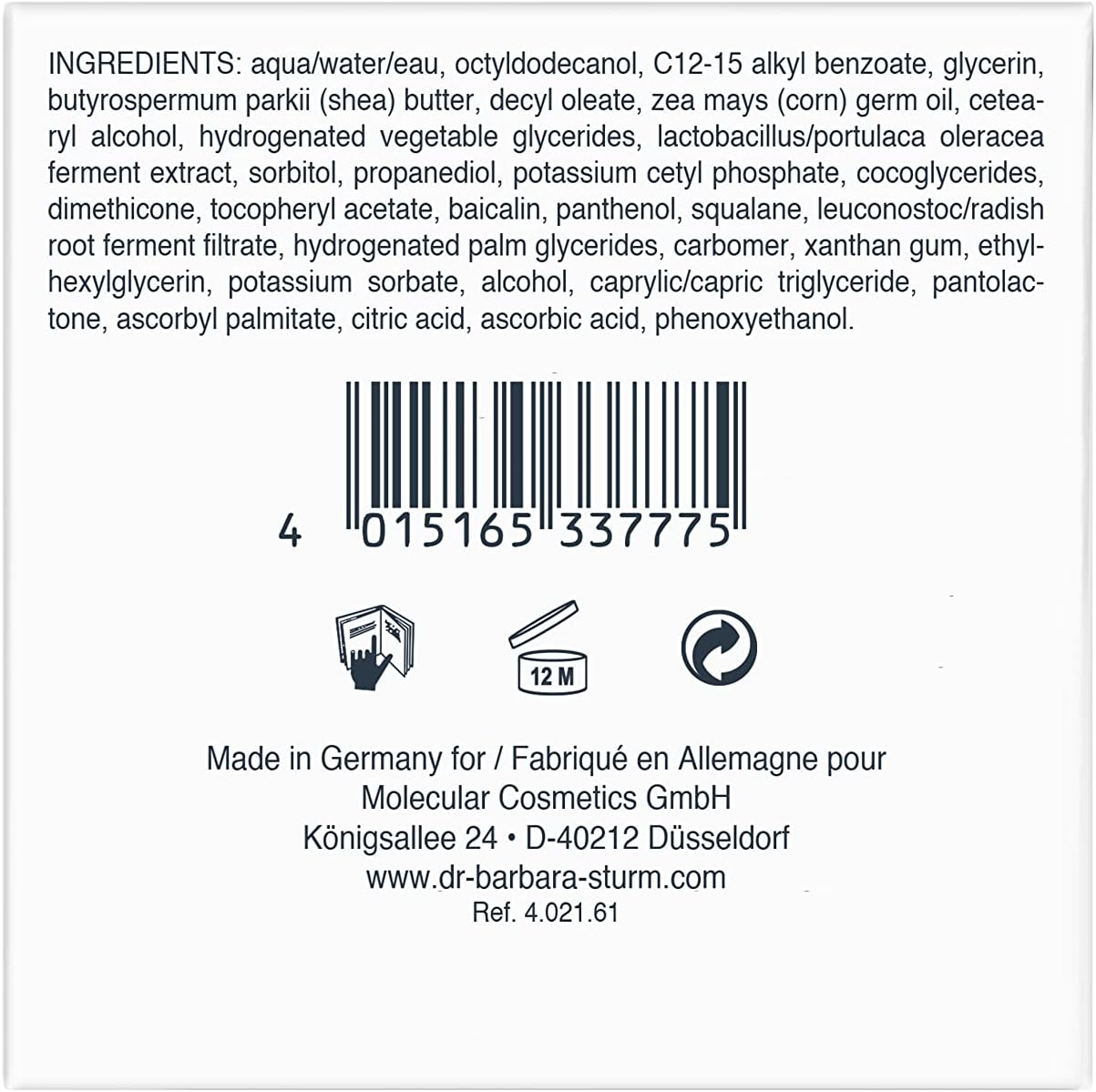 Dr Barbara Sturm 1.6 Fl Oz Pack of 1 Skincare Serum for Radiant Skin