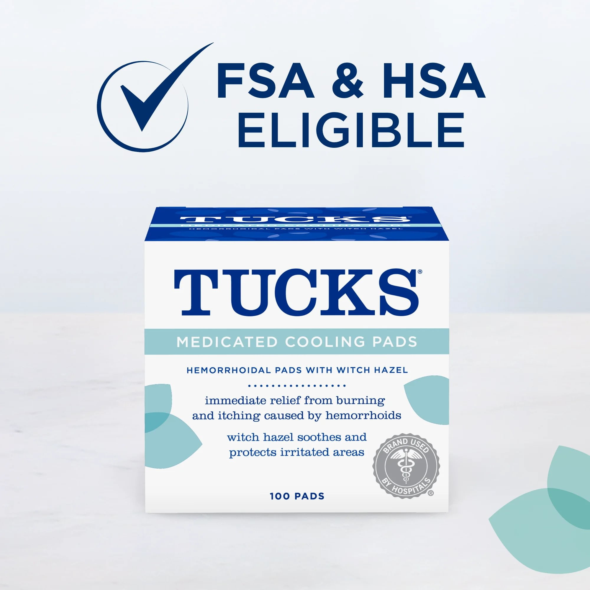 Tucks Hemorrhoid Relief Pads 100 Count - Medicated Cooling Formula