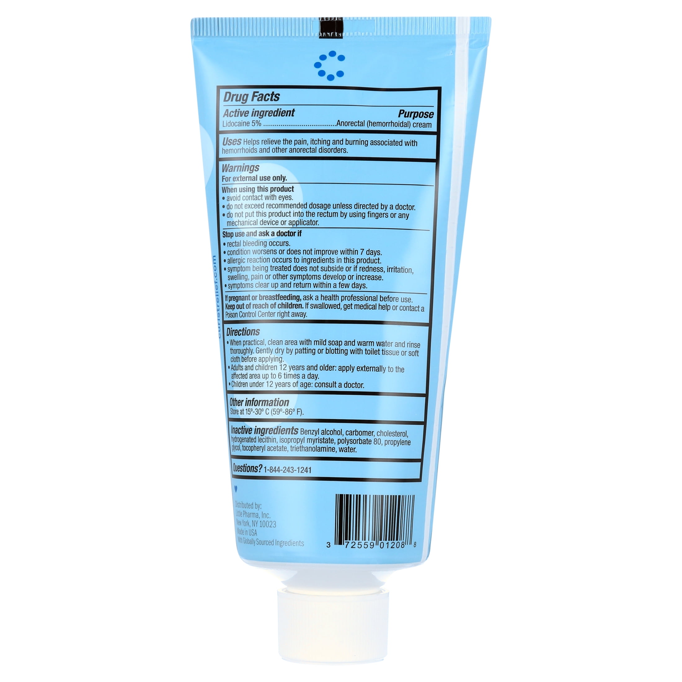 Curist Lidocaine 5% Pain Relief Numbing Cream 12 oz 2 Pack