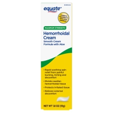 Equate Hemorrhoidal Cream Maximum Strength Pain Relief 1.8 oz