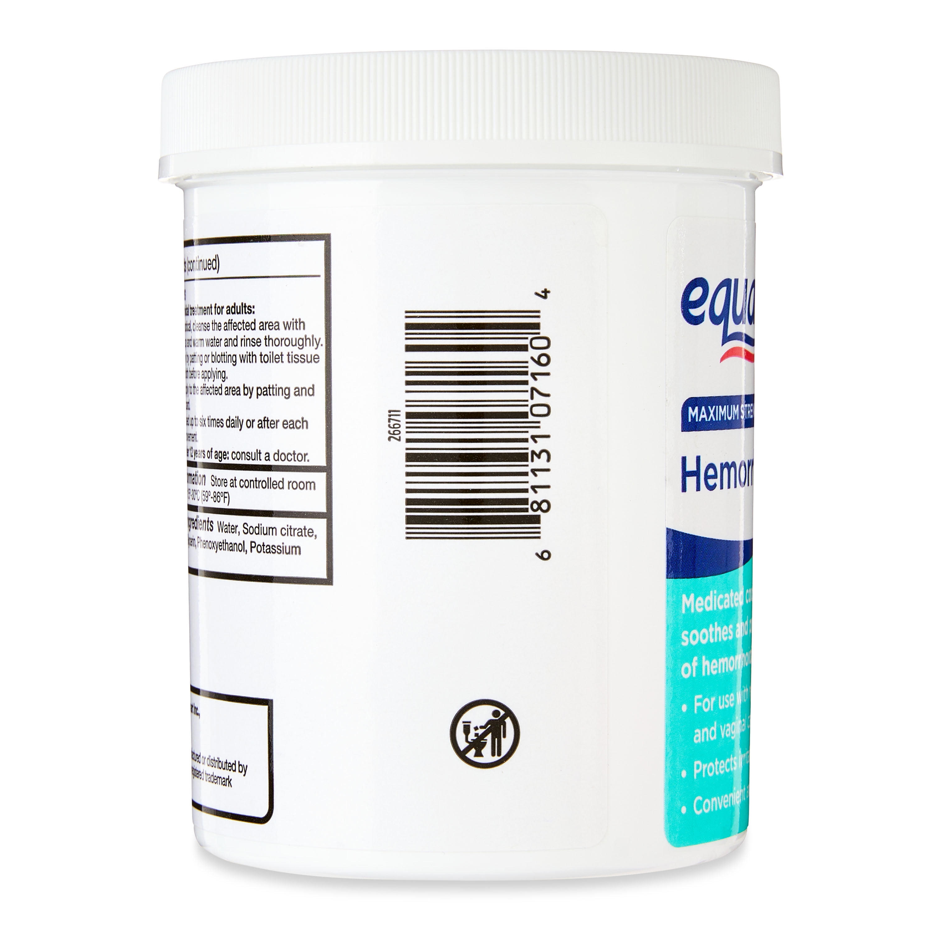 Equate 200 Count Maximum Strength Medicated Cool Relief Hemorrhoidal Pads