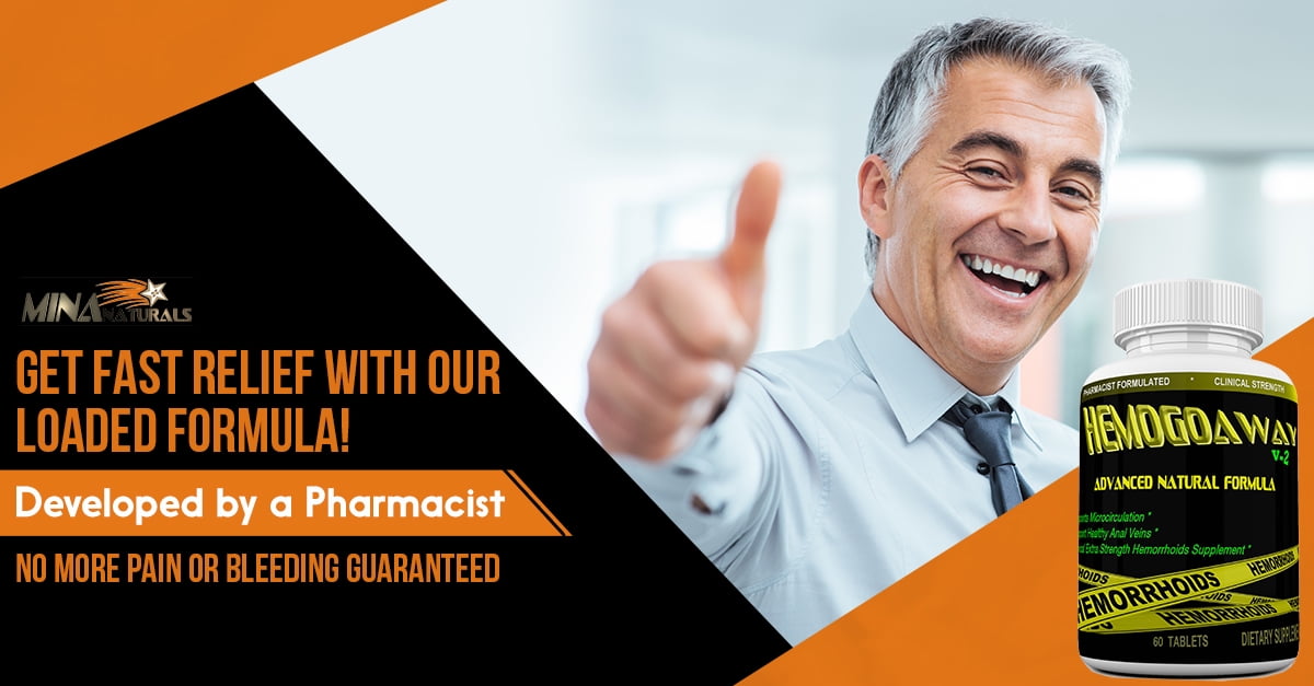 HEMOGOWAY  NATURAL HEMORRHOID SUPPORT RELIEF PILLS 60 TABLETS NOT A CREAM