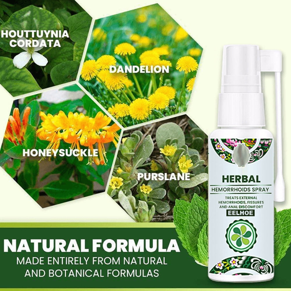 Herbal Hemorrhoids Spray Treatment Alleviates Pain