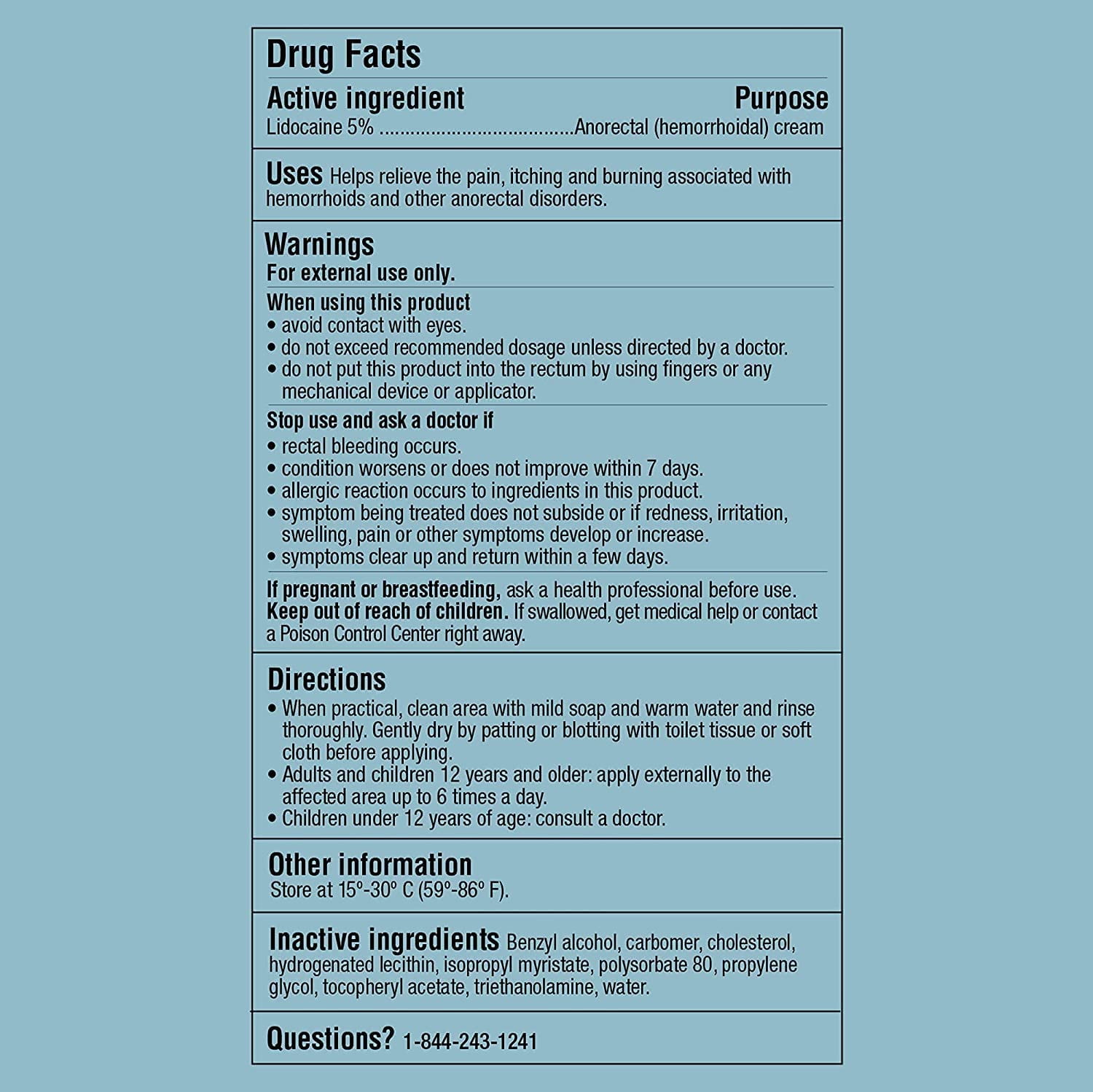 Curist Lidocaine 5% Cream 6 oz Tube - Topical Numbing Relief 5% 6 oz Tube